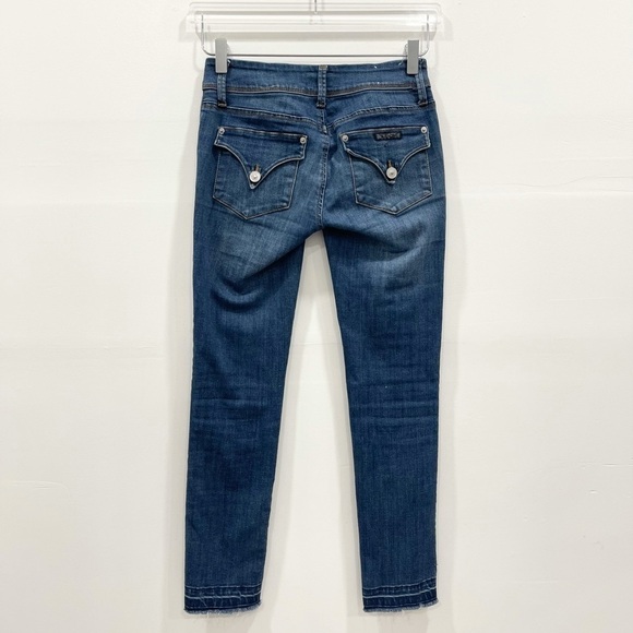 Hudson Collin Flap Skinny Ankle Pants Raw Hem 24 - Picture 2 of 9